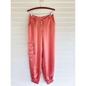 NWT Camila Coelho Pink Cargo Joggers - Small